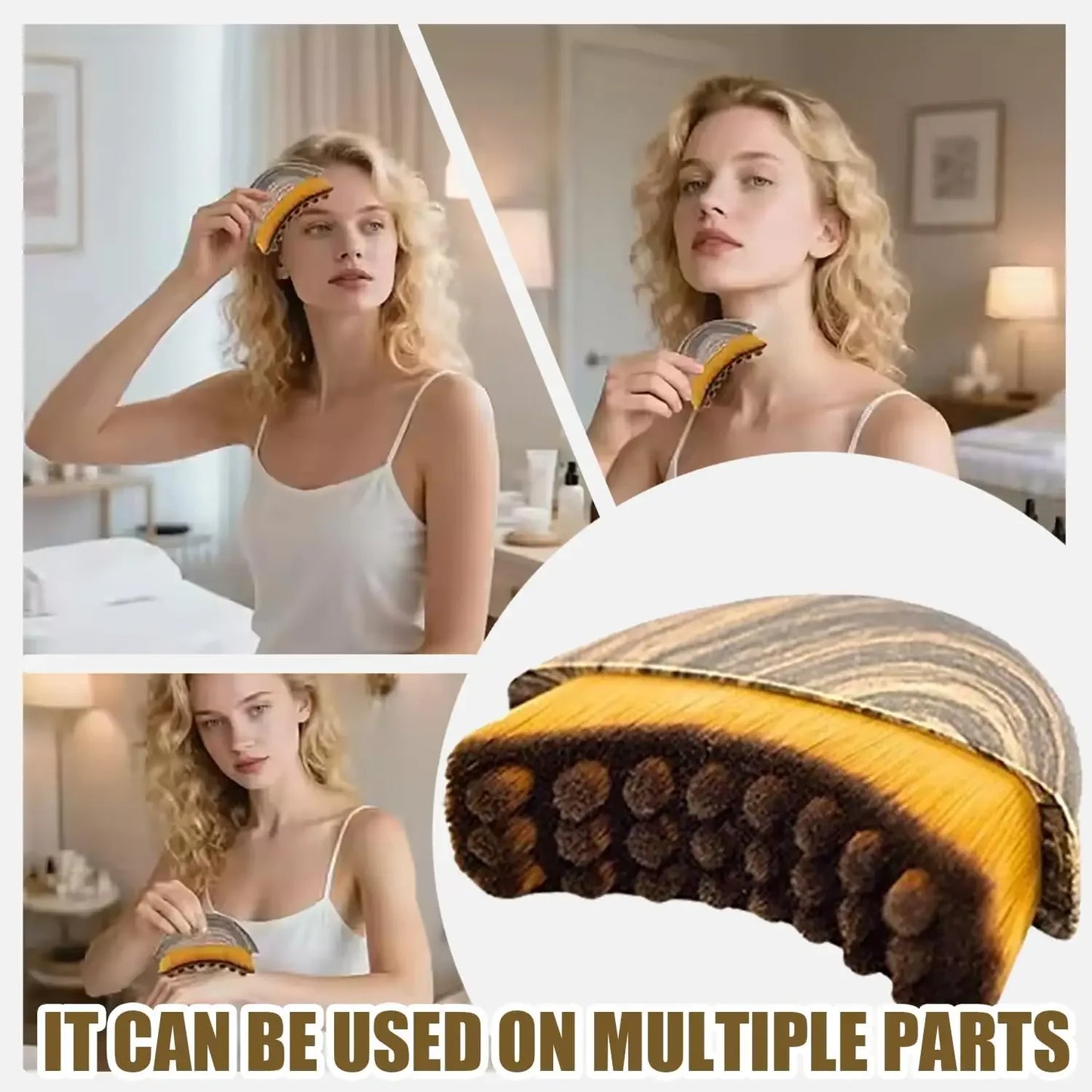 Lymphatic Facial Brush for Chin and Jawline Contouring and Sculpting