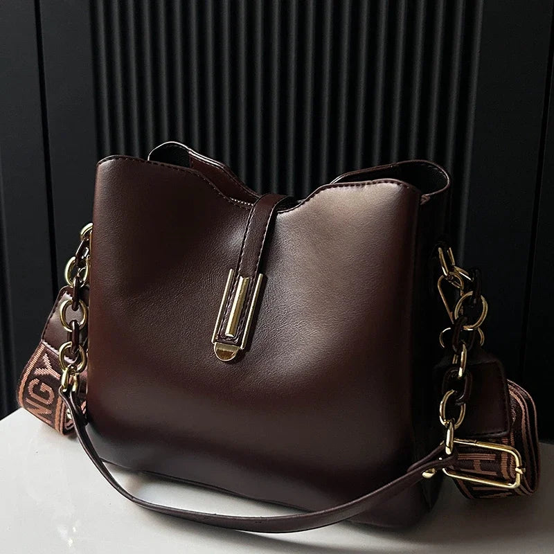 Fashion Brand Women's Big Shoulder Crossbody Bag Luxury PU Leather Messenger Bag Handbag Travel Tote Bag for Female Purse