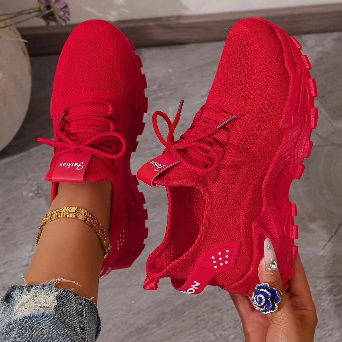 Women's shoes, women's sports shoes  Women's shoes Breathable single-mesh dad shoes Women's casual and versatile sports shoe
