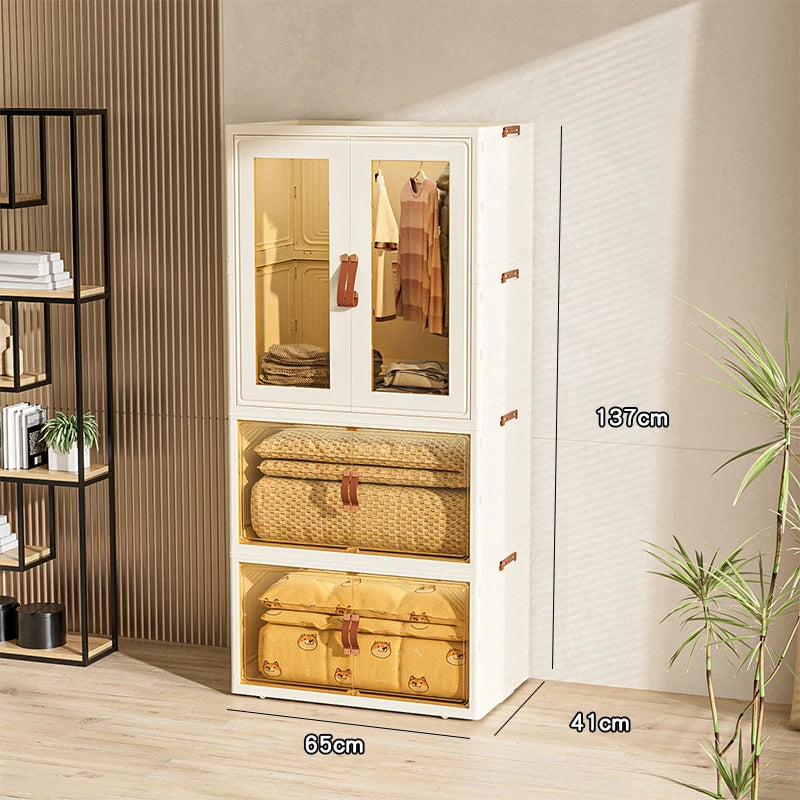 Household Floor Standing Baby Toys Clothes Hanging Clothes Locker Cabinet Large capacity Living Room Children's Wardrobe
