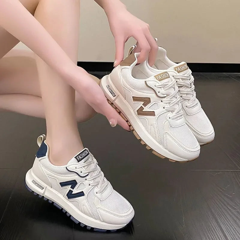 Sports Shoes for Women 2024 Spring New Super Hot Versatile Anti-slip Casual Women's Shoes Soft Sole Running Little White Shoes
